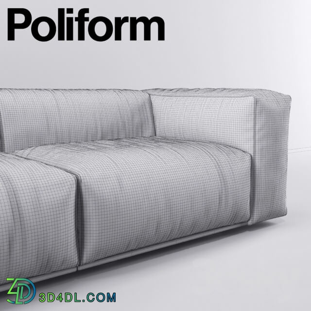 Sofa - Poliform Bolton Sofa Short