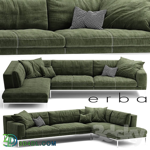 Sofa - Sofa ERBA ITALIA EDIZIONE Sectional sofa