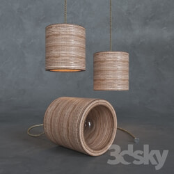 Ceiling light - Ceiling lamp C-light plywood 