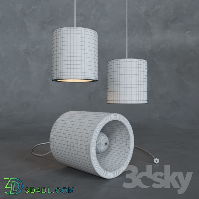 Ceiling light - Ceiling lamp C-light plywood