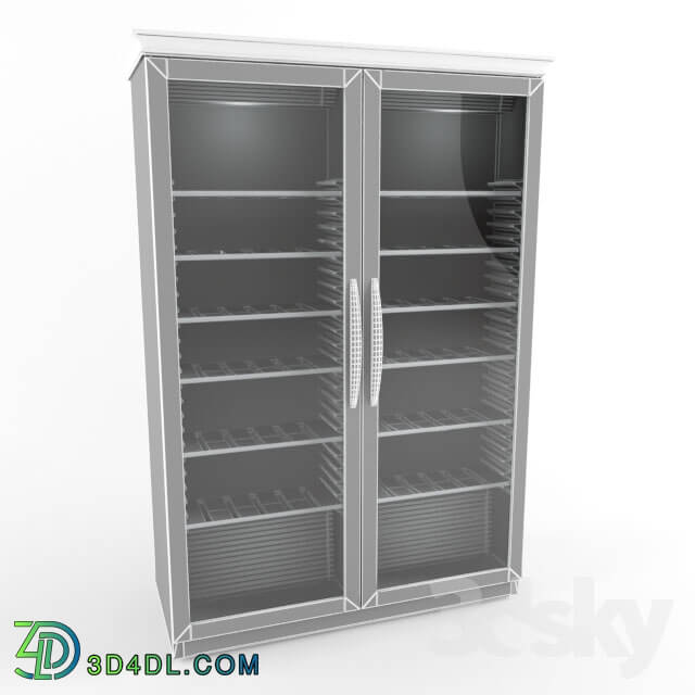 Wardrobe _ Display cabinets - Wardrobe-refrigerated wine