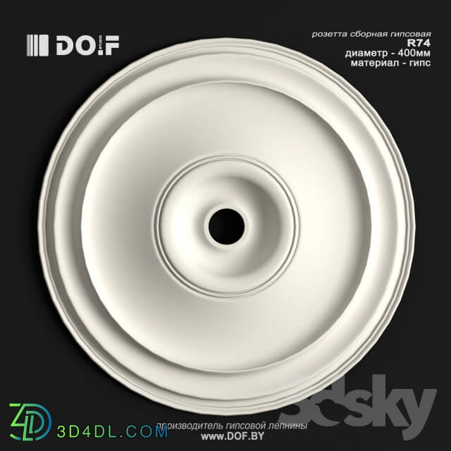 Decorative plaster - OM_R74_D400_DOF