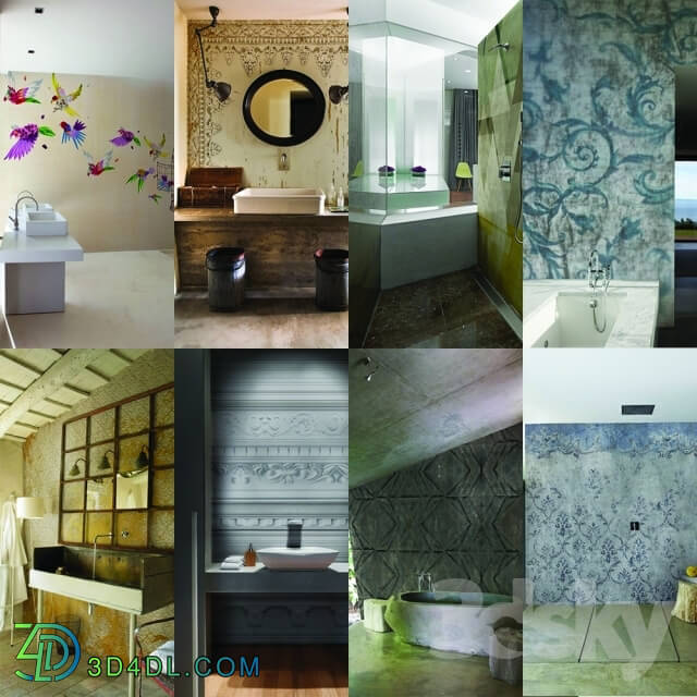 Wall covering - Wall_deco - Wet System Collection Pack 2