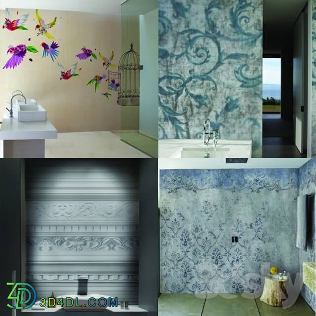 Wall covering - Wall_deco - Wet System Collection Pack 2