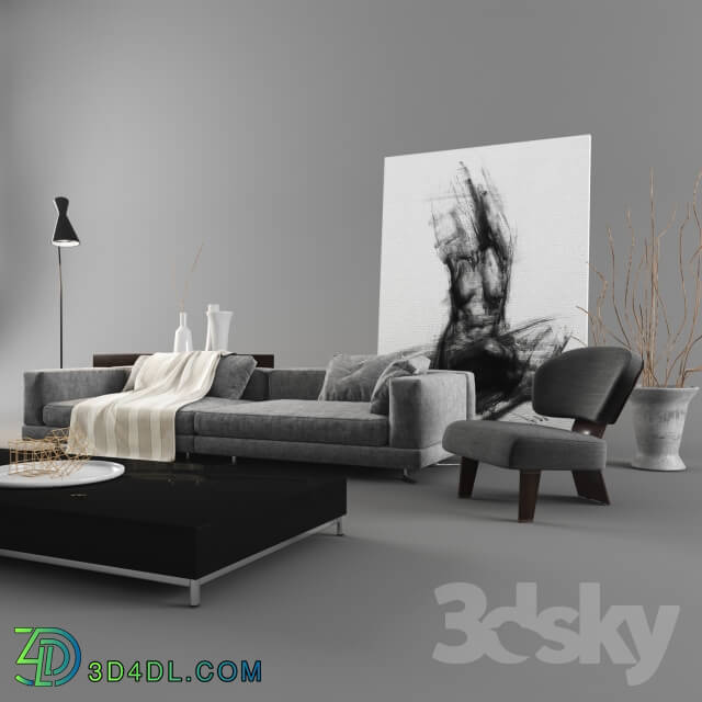 Sofa - Minotti Set 02