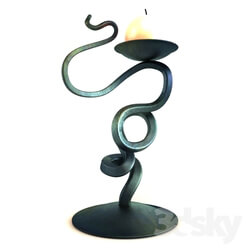 Other decorative objects - Eye Forged Candlestick 
