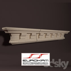 Decorative plaster - Collection of cornices of artificial stone 