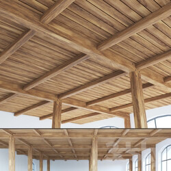 Wooden ceiling beamed 
