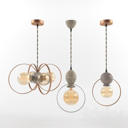 Ceiling light - Edison Coleection pendant lamps from _aliva_wood 