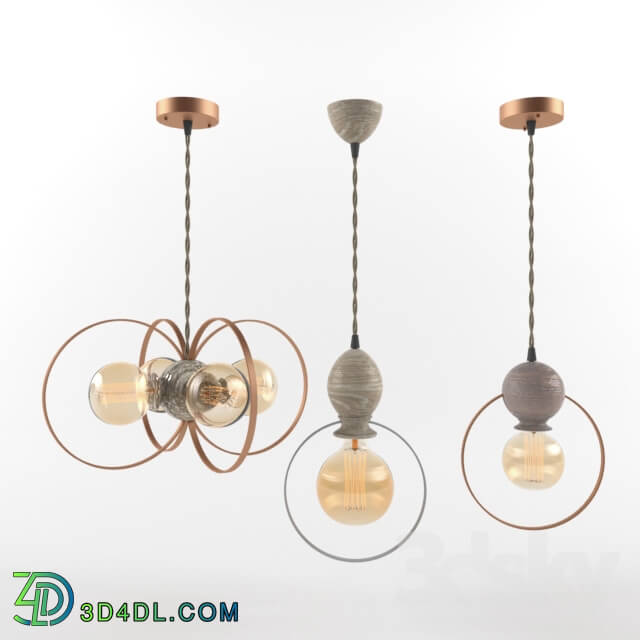 Ceiling light - Edison Coleection pendant lamps from _aliva_wood