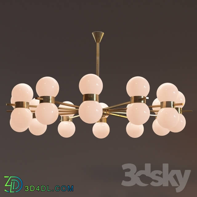 Ceiling light - Vintage chandelier Vintage Twelve-Arm Chandelier by Stilnovo