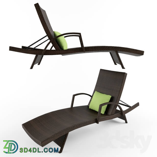Other - Peyton Adjustable Wicker Chaise Lounge