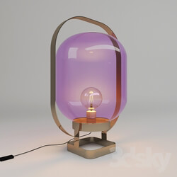 Table lamp - Table Lamp Jupiter Pink-Brass 