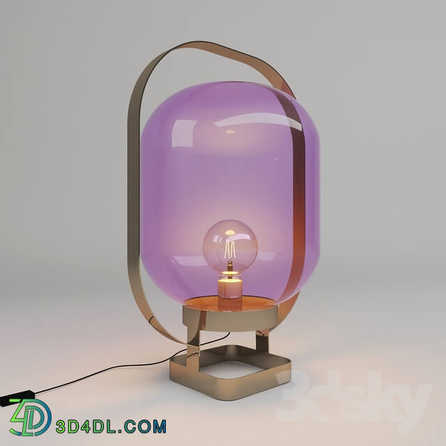 Table lamp - Table Lamp Jupiter Pink-Brass