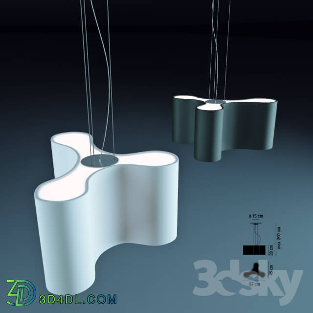 Ceiling light - Ceiling pendant lamp AMEBA