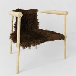 Chair - A chair with fur 