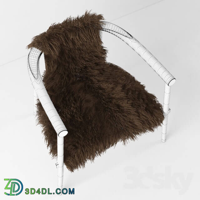 Chair - A chair with fur