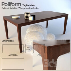 Table - Poliform Taglio table 