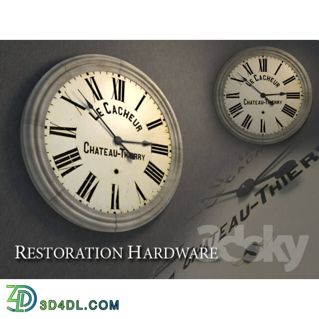 Other decorative objects - Restoration Hardware Chateau Thierry Clock