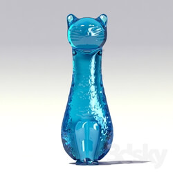 Other decorative objects - glass cat 