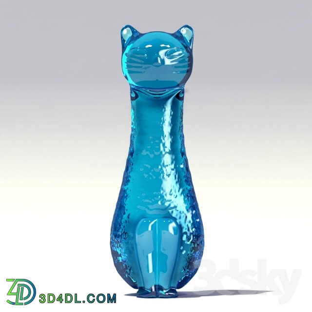 Other decorative objects - glass cat