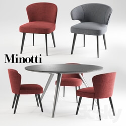Table _ Chair - Minotti Aston _amp_ Evans dinning set 
