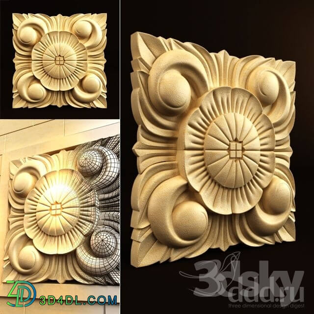 Decorative plaster - Palimanan Carving Ornament 07