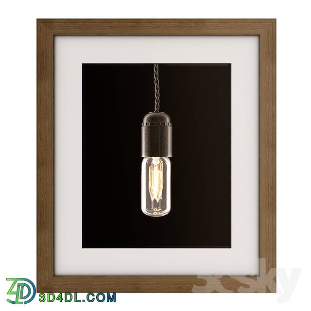 Frame - Framed Giclée Assorted Edison Bulb Wall Art