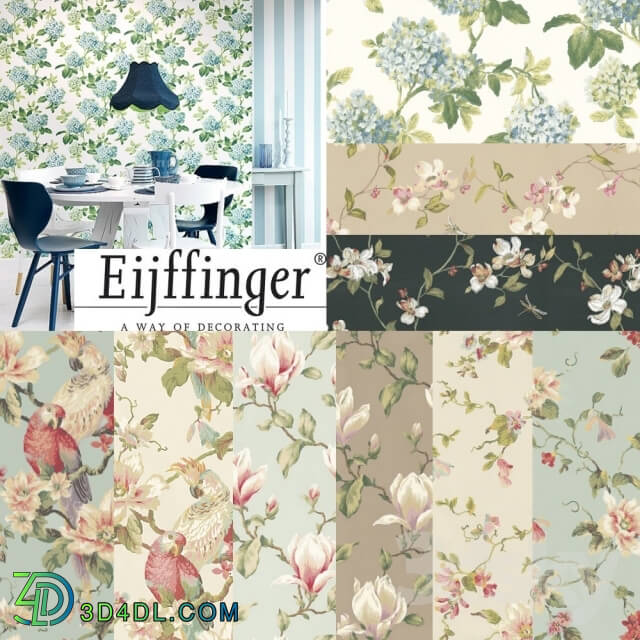 Wall covering - wallpaper Eijffinger Lavender Dream