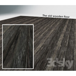 Floor coverings - old wooden floor 