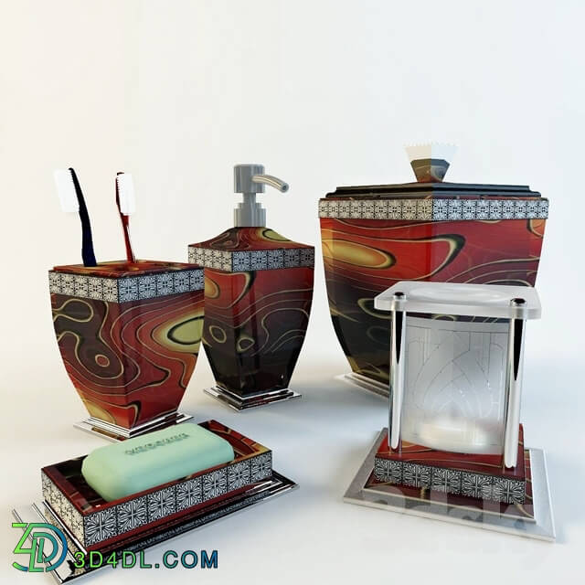 Bathroom accessories - Decorative set