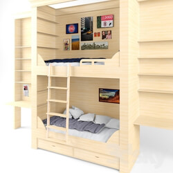 Bed - children__39_s bunk bed 