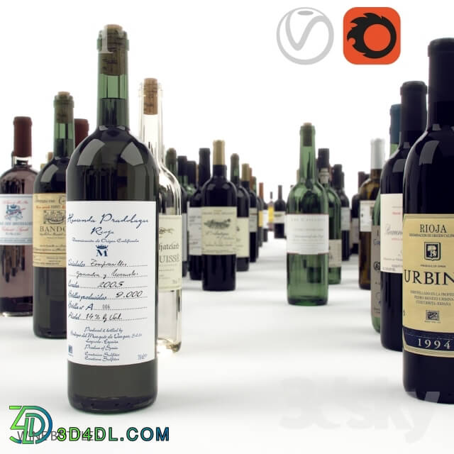 Food and drinks - wine bottles