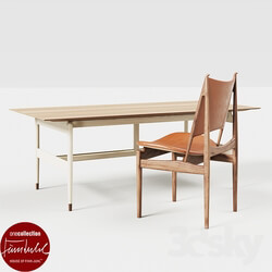 Table _ Chair - Kaufmann table and Egyptian chair bu Finn Juhl 