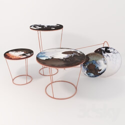 Chair - Ceramic tables by Elisz Strozyk 