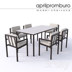 Table _ Chair - _OM_ Aprilpromburo Chervona dining set 