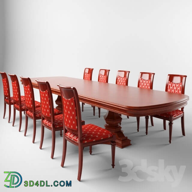 Table _ Chair - Conference table big classic