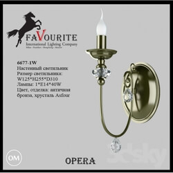 Wall light - Favourite 6677-1W Sconce 