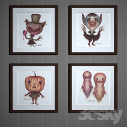 Frame - Posters Halloween _8 pcs_ 