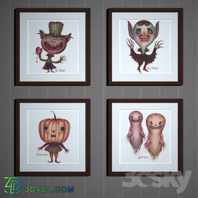 Frame - Posters Halloween _8 pcs_