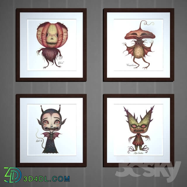 Frame - Posters Halloween _8 pcs_