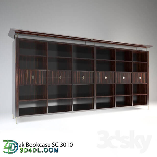 Office furniture - Oak Bookcase Percorsi SC 3010