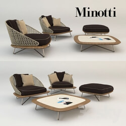 Table _ Chair - Minotti-armchair 