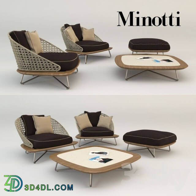 Table _ Chair - Minotti-armchair