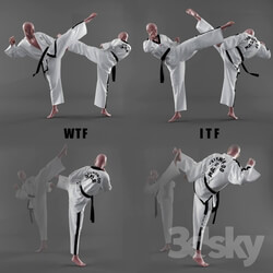 Clothes and shoes - Form of taekwondo 