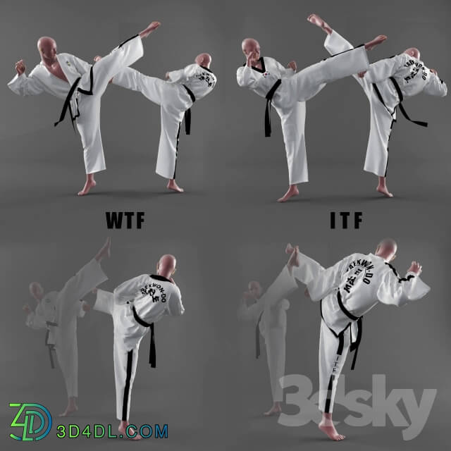 Clothes and shoes - Form of taekwondo