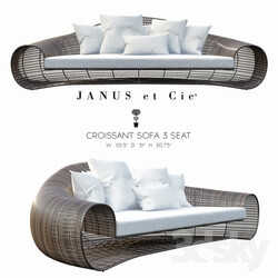 Sofa - Janus et Cie - CROISSANT SOFA 3 SEAT 