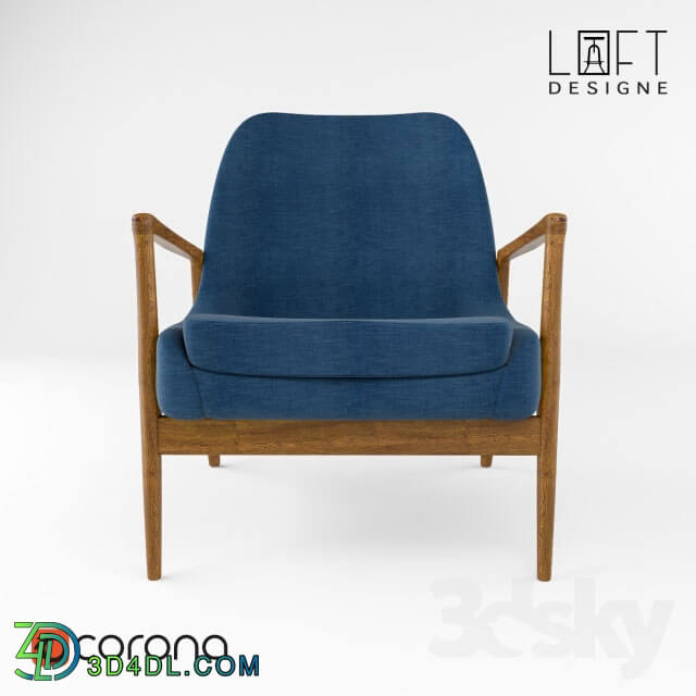Arm chair - Armchair 3512 model Dark Blue