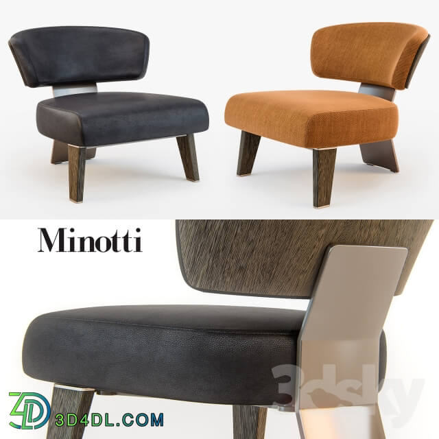 Arm chair - Minotti CREED Armchair WOOD