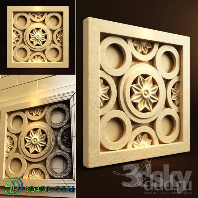 Decorative plaster - Palimanan Carving Ornament 08